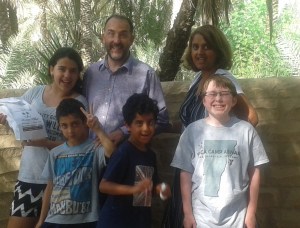 The Nourse family plus David. 