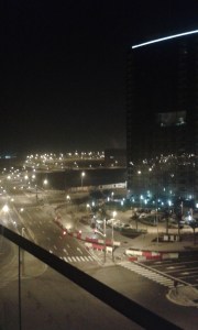 I noticed there was very little fog outside the window. 