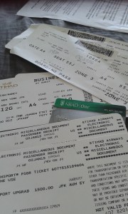 Called Etihad at 8 a.m. because they charged me thrice (three times) for my upgrade to business class. I don't even want to talk or think about how much that was. Etihad assured me that everything would be fine in three days. Oy. 