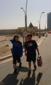 More walking, and more talking. This time on tarmac. 