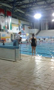 That's the Bosnian sprinter coach. 